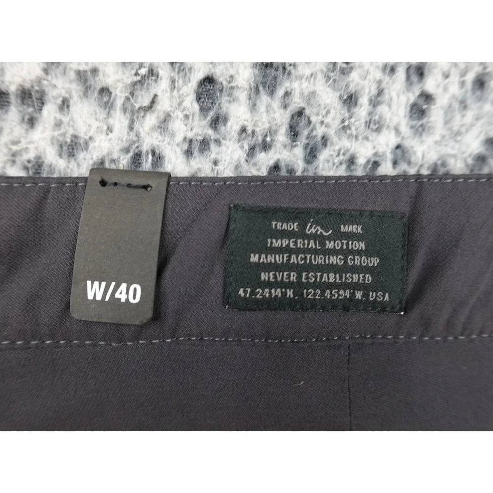 Imperial Motion Liberty Chino Mens 38x32 Gray Slim Fit Trousers Skater W142